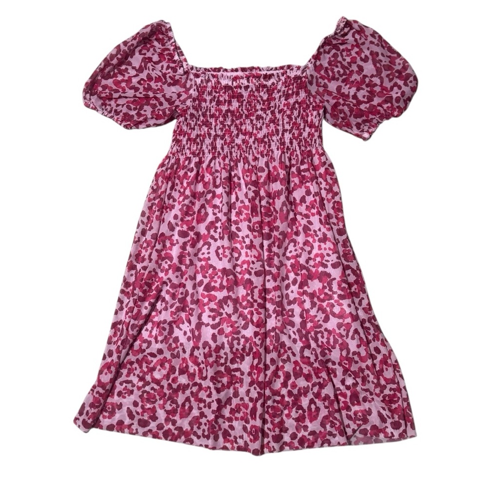 Baum Und Pferdgarten smocked pink animal print sundress mini summer flirty sz S - Picture 4 of 10